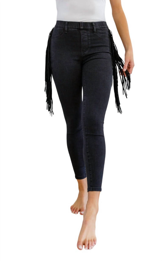 Judy Blue - Side Fringe Skinny Jegging