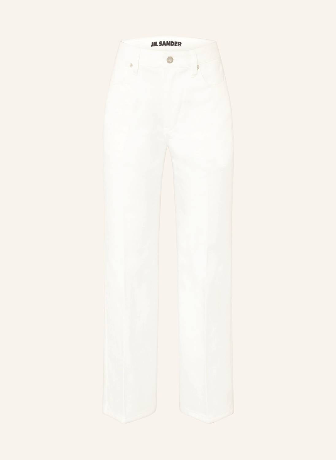 Jil Sander High Rise Flared Jeans in porcelain - women's jeans - view 4