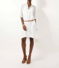 Barbara Bui - Plumetis Silk Short Sleeve Dress