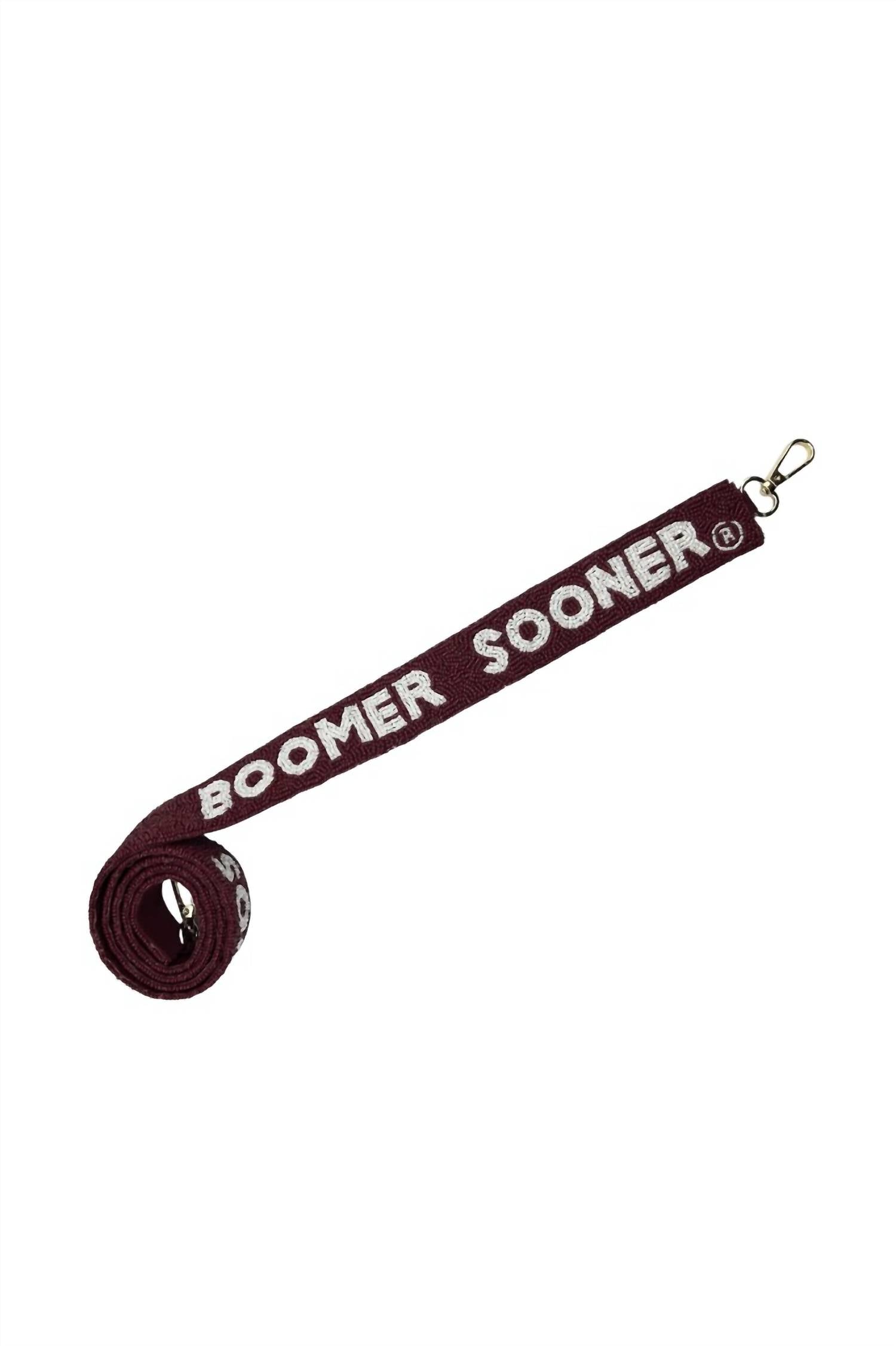 La Chic Designs - Women's Boomer Sooner Beaded Bag Strap