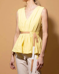 Roksanda - Mariska Sleeveless V-neck Top