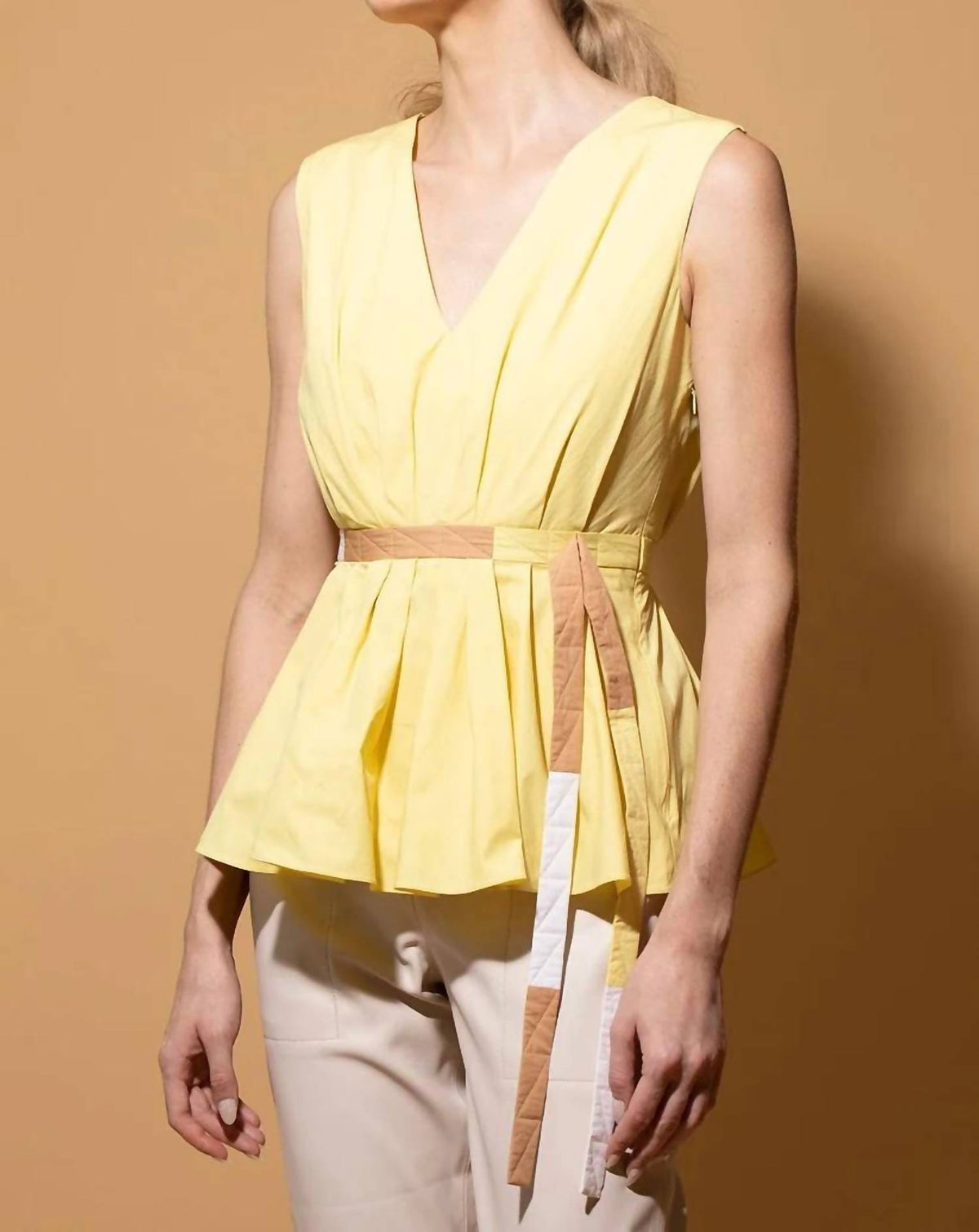 Roksanda - Mariska Sleeveless V-neck Top