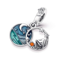 Pandora - Camping Night Sky Double Dangle Charm