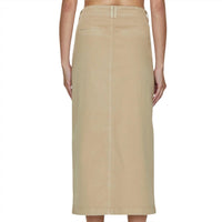 PISTOLA Pamela Utility Skirt in latte - women's skirt - detail view