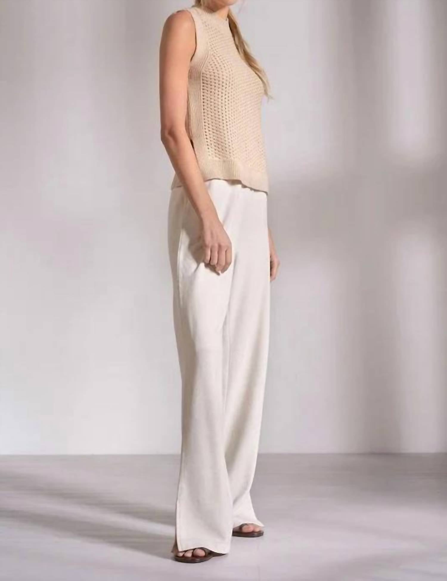 Elan - Women’s Sleeveless High Neck Knit Top
