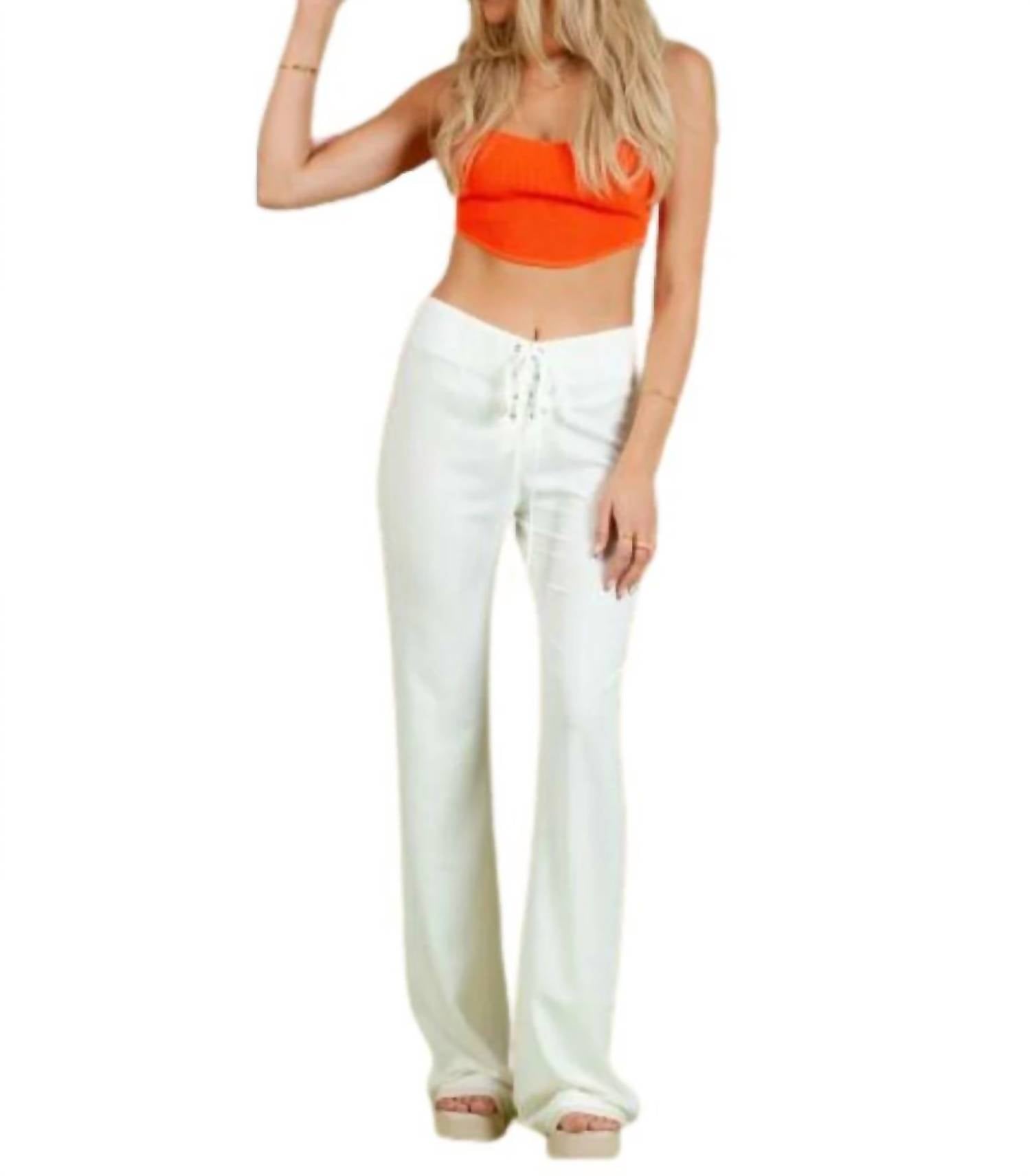 Lucca - Kenna Lace Up Flare Pants