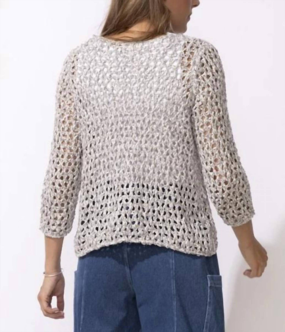Escape By Habitat - Sea Salt Knit Easy Pullover Sweater