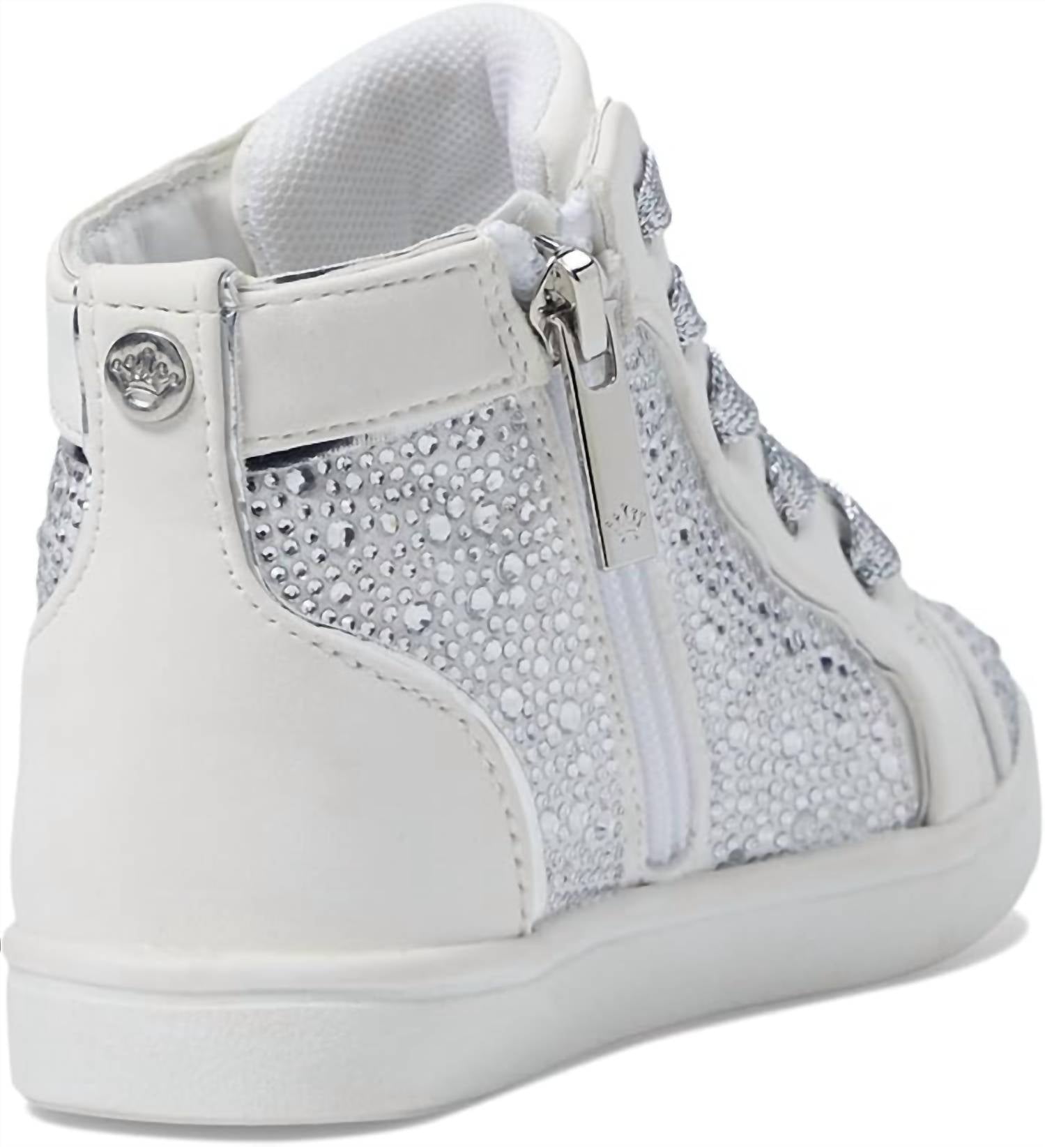 Nina Women's Cossette Sneakers in white microsuede - women's sneaker - view 5
