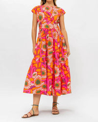 Oliphant - Cap Sleeve Midi Dress