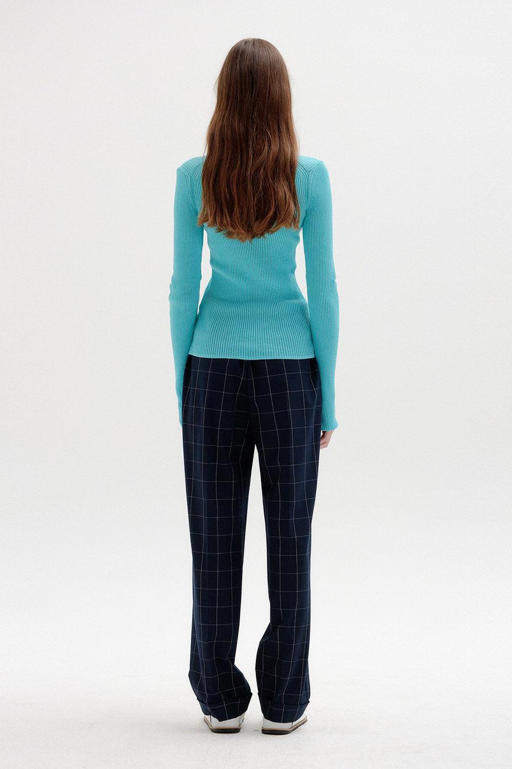 SOLLY RIBBED KNIT PULLOVER
