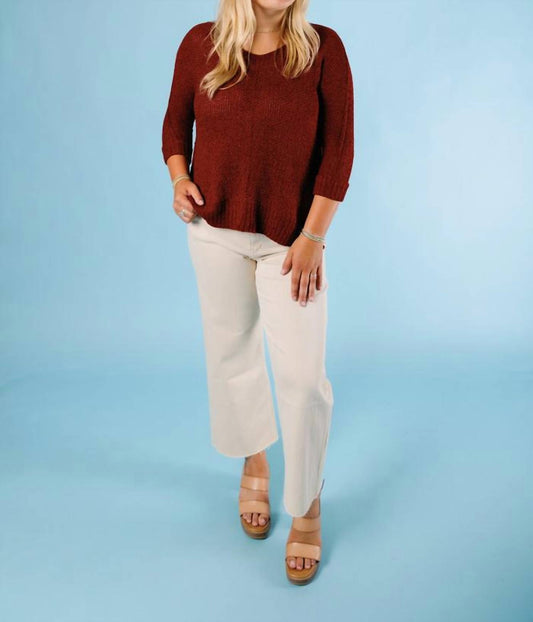 Ee:Some - My Girl Sweater - clothing - nylon - blend - red