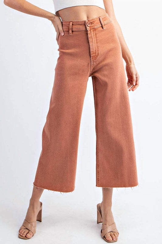 Ee:Some - Straight Leg Cropped Pants - ankle - clothing - cotton - blend