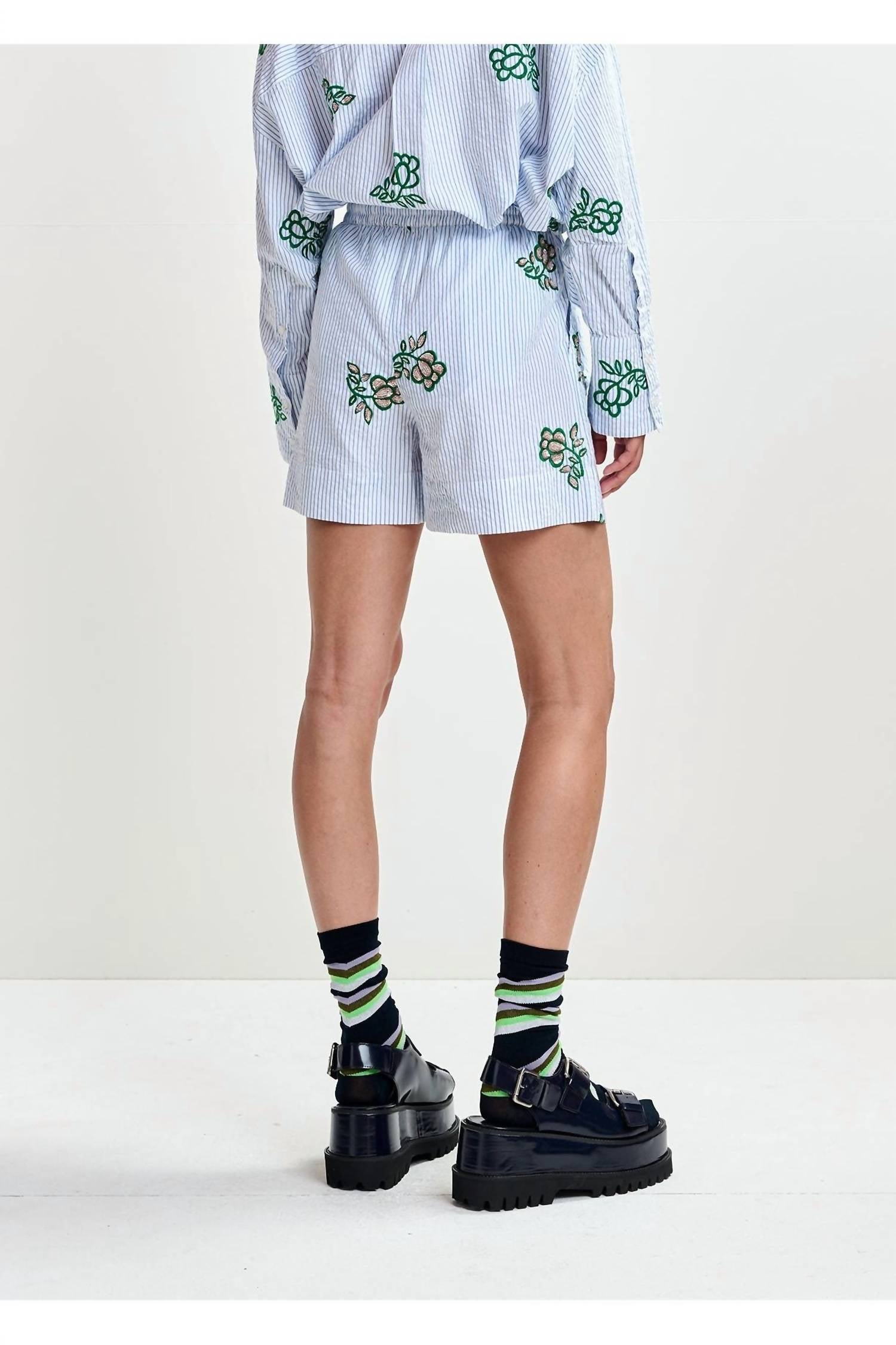 Essentiel Antwerp - Juste Embroidered Mini Shorts