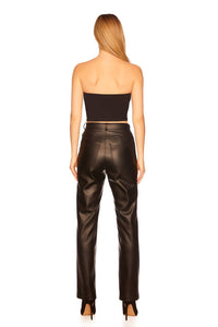 Susana Monaco - MIDNIGHT FAUX LEATHER PANT