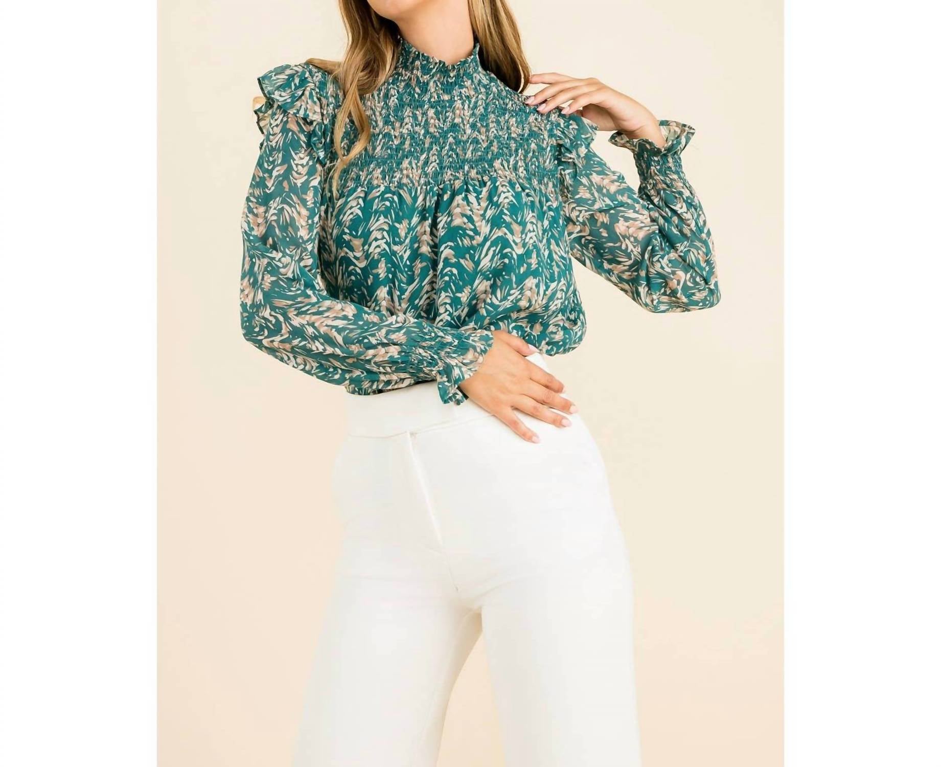 Thml - Smocked Print Blouse