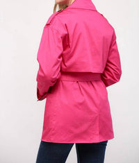 Fate - Something To Talk About Double Breasted Short Trench Coat