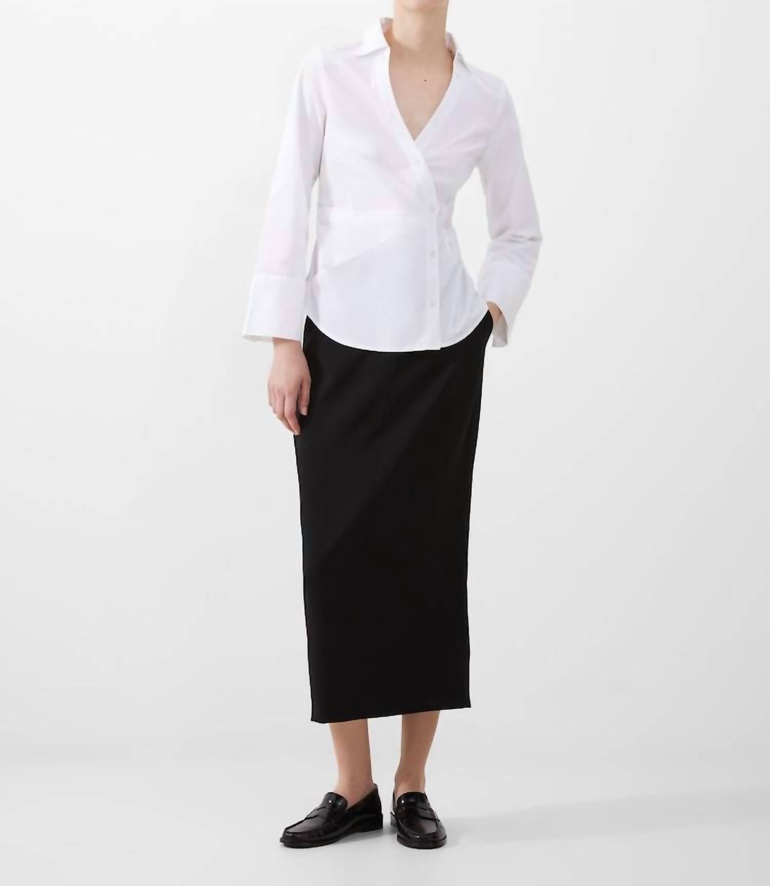 French Connection - Isabelle Poplin Asymmetrical Shirt
