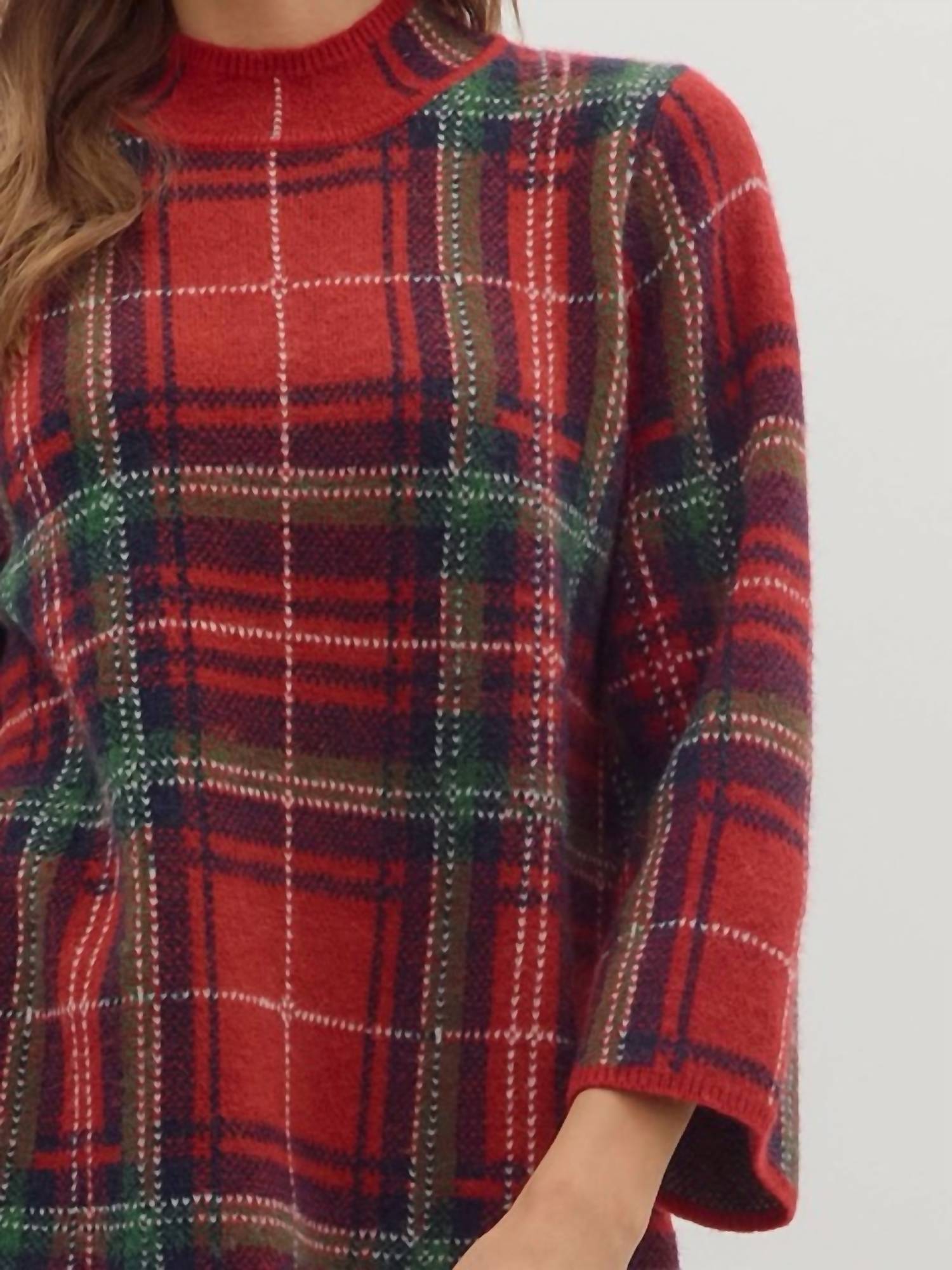 Entro - Mock Neck Sweater Top