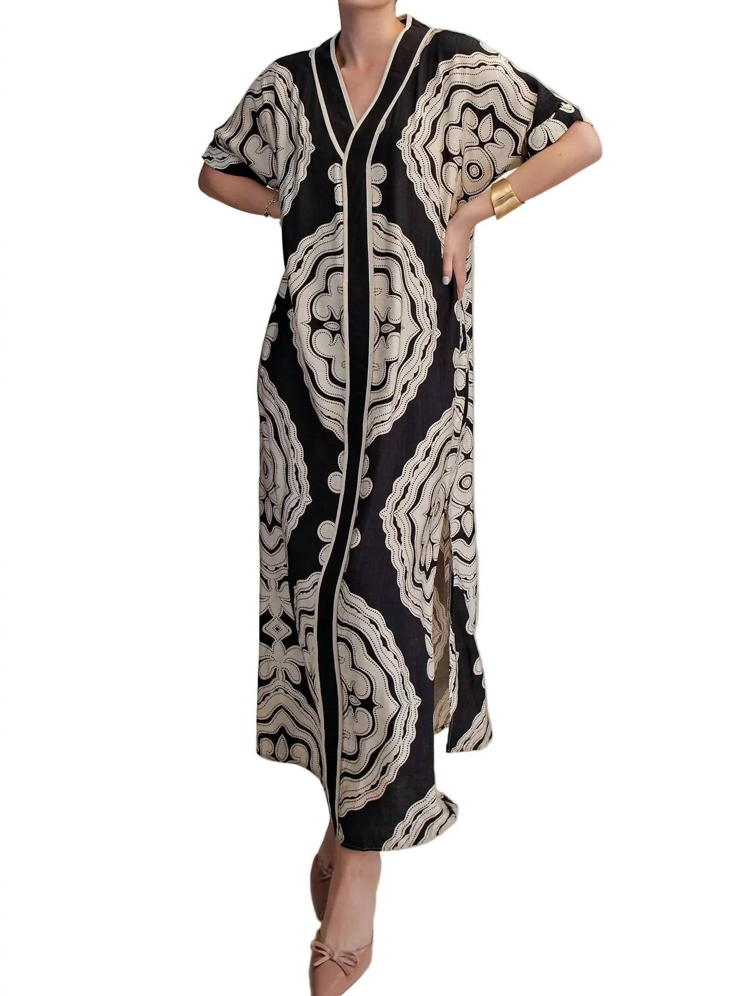 Glam - Mandala Caftan Maxi Dress