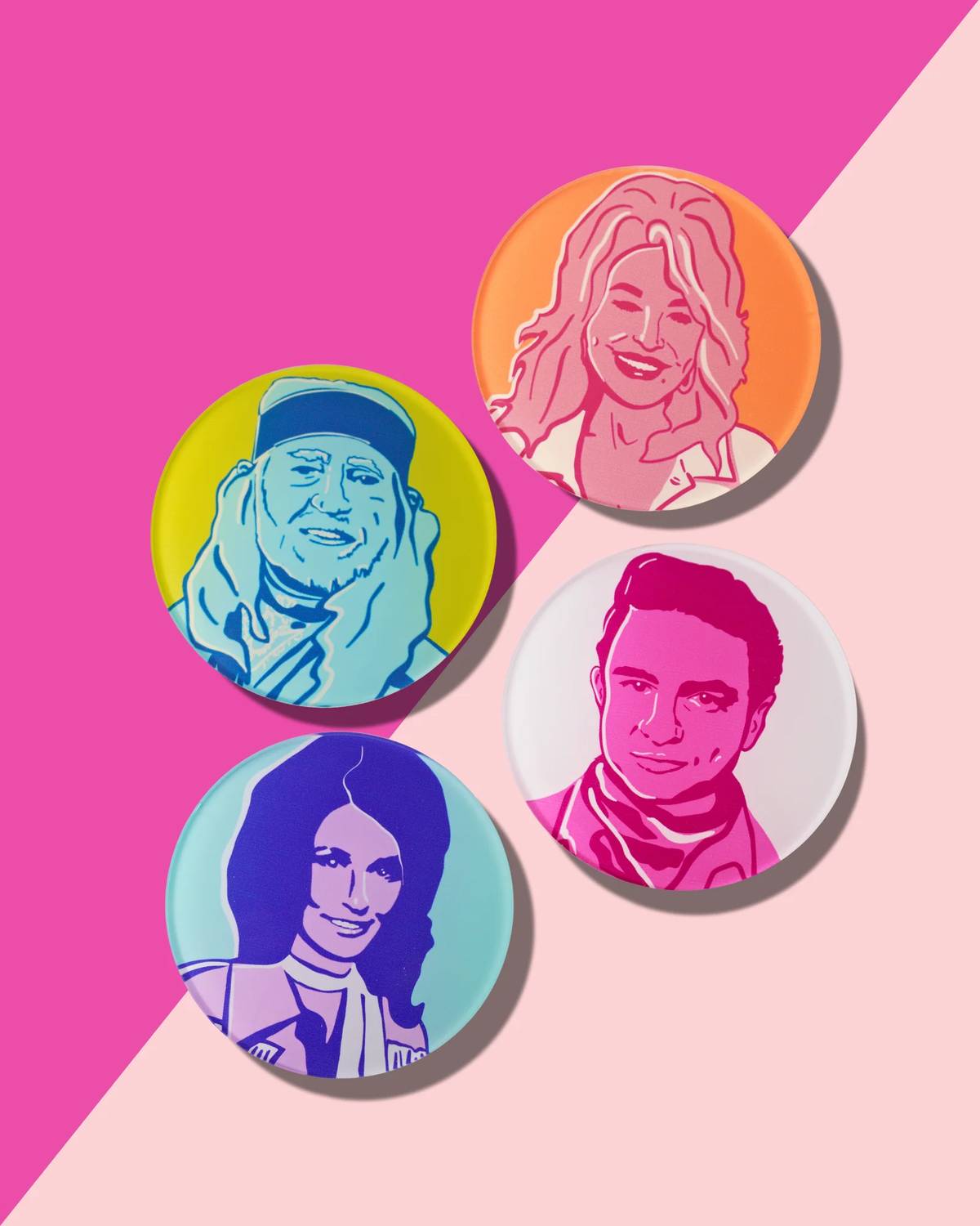 Tart By Taylor - Country Legends Set of 4 Coasters