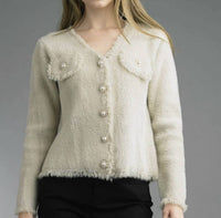 Tempo Paris - V Neck Chanel Cardigan Sweater