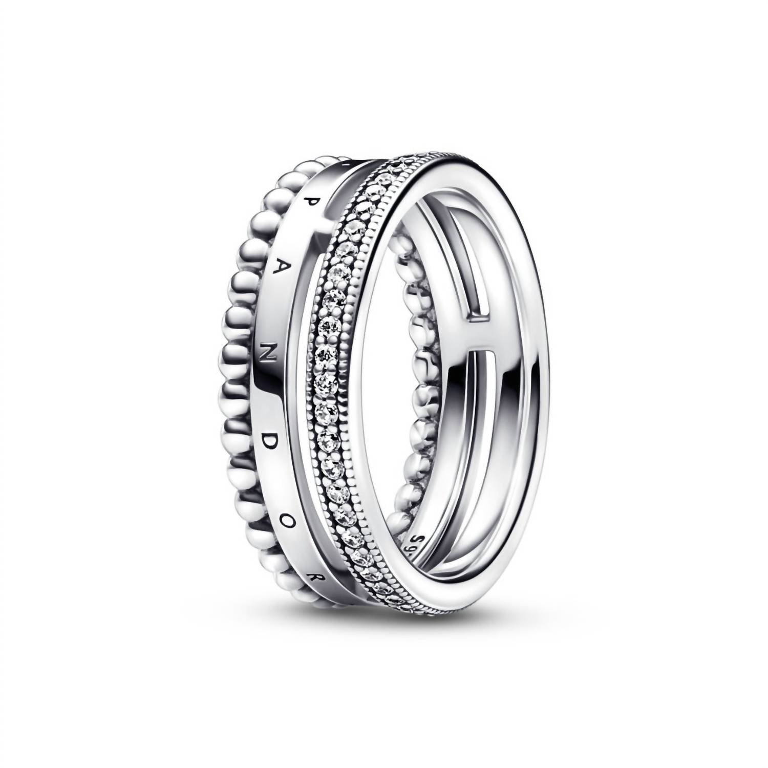 Pandora - Women's Sterling Silver Ring With Clear Cubic Zirconia