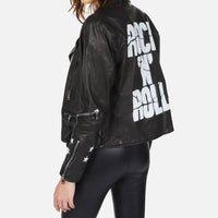 Lauren Moshi - Pre-loved Posey Star Leather Moto Jacket