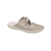 Bernie Mev - Women's Slip On Taupe Shimmer Shoes