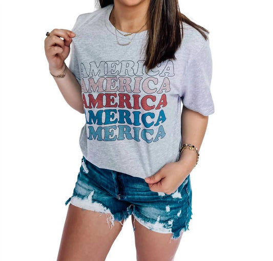 Wknder - "America America" Short Sleeve Tee