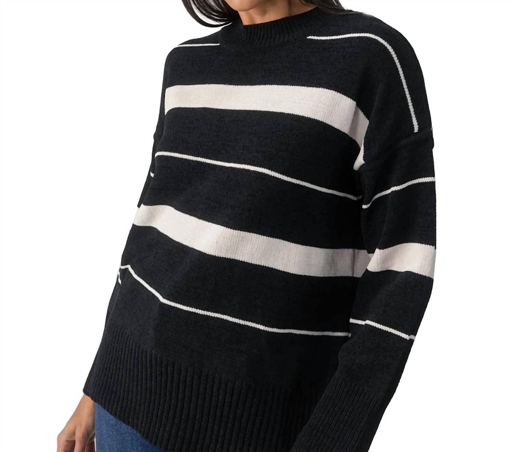 Sanctuary - Modern Stripe Tunic Sweater
