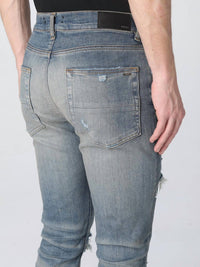 Amiri Men's Thrasher Plus Distressed Jeans in clay indigo - men's jeans - view 4