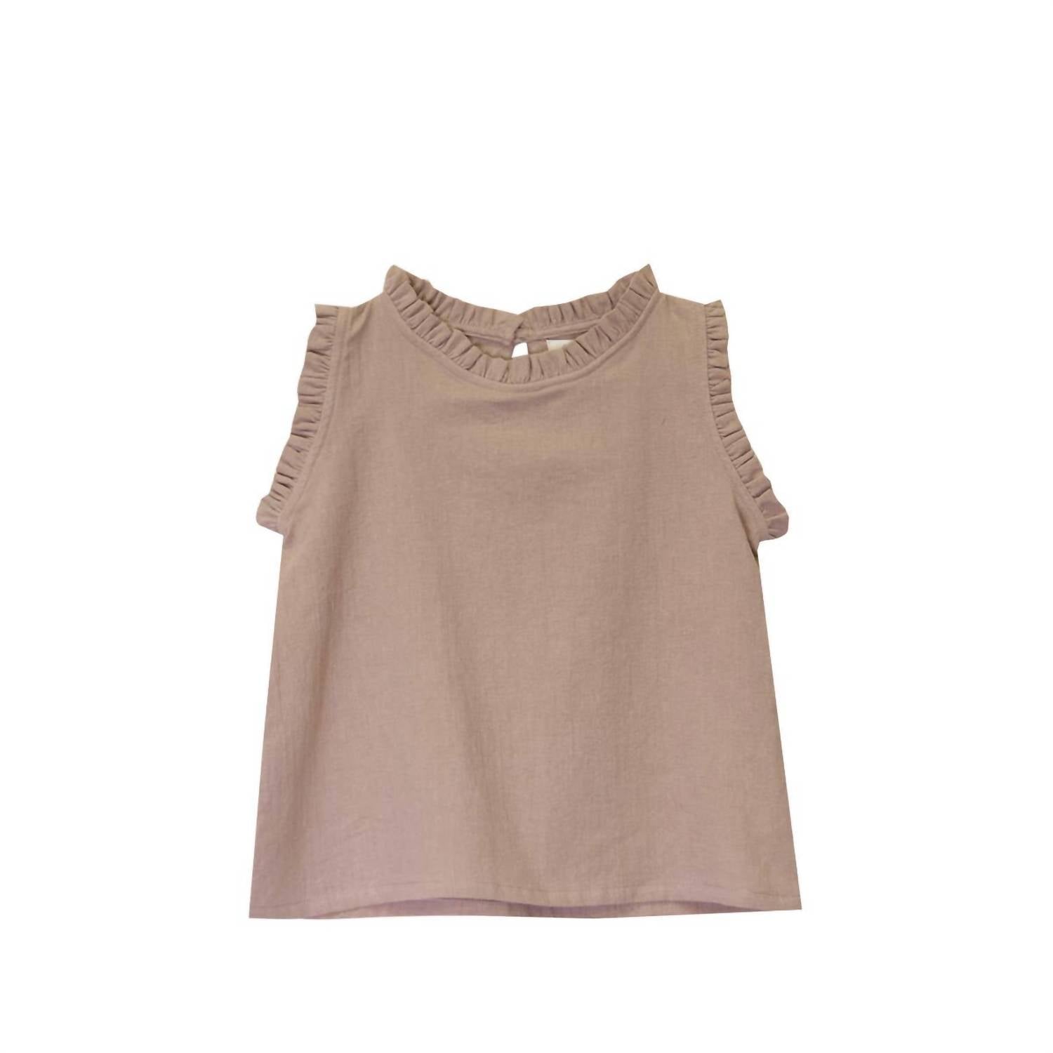 Go Gently Nation - Girls Ruffle Neck Blouse