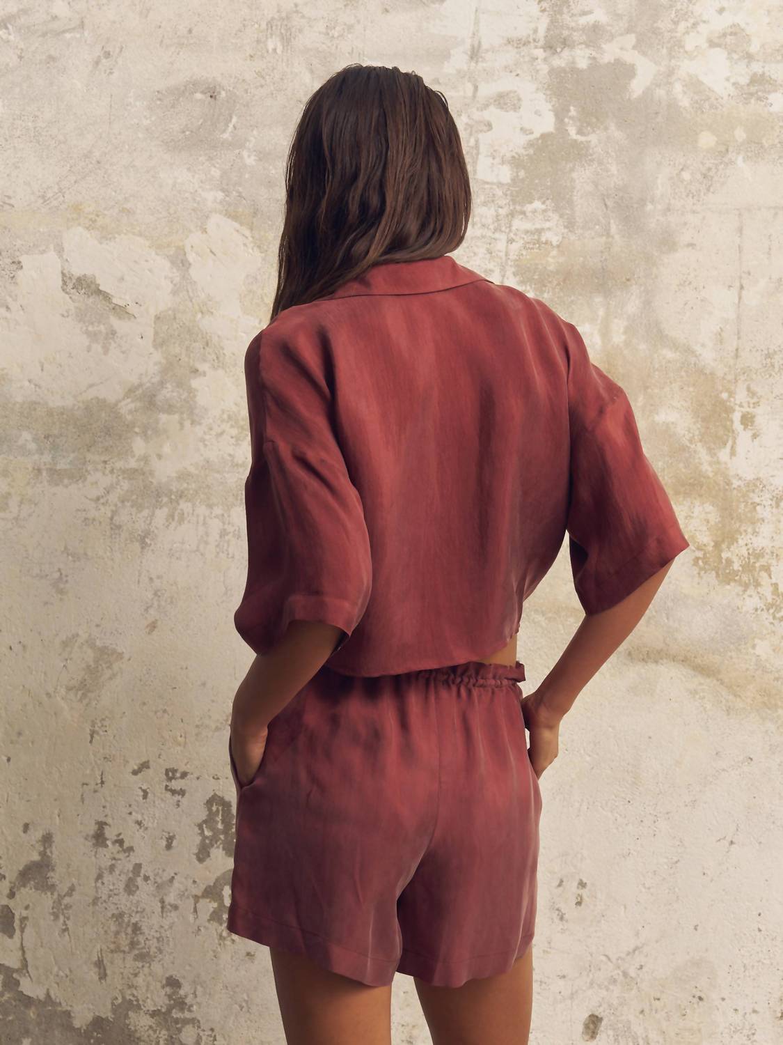 Handloom - Verona Short Sleeve Tie Top