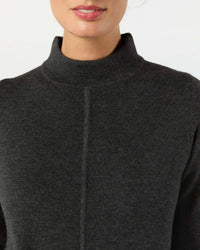 Ann Mashburn Lindsey Midi Dress in charcoal 1 - women's dress - view 6