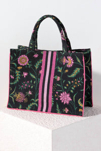 Shiraleah - Women's Karla Floral Canvas Tote Bag
