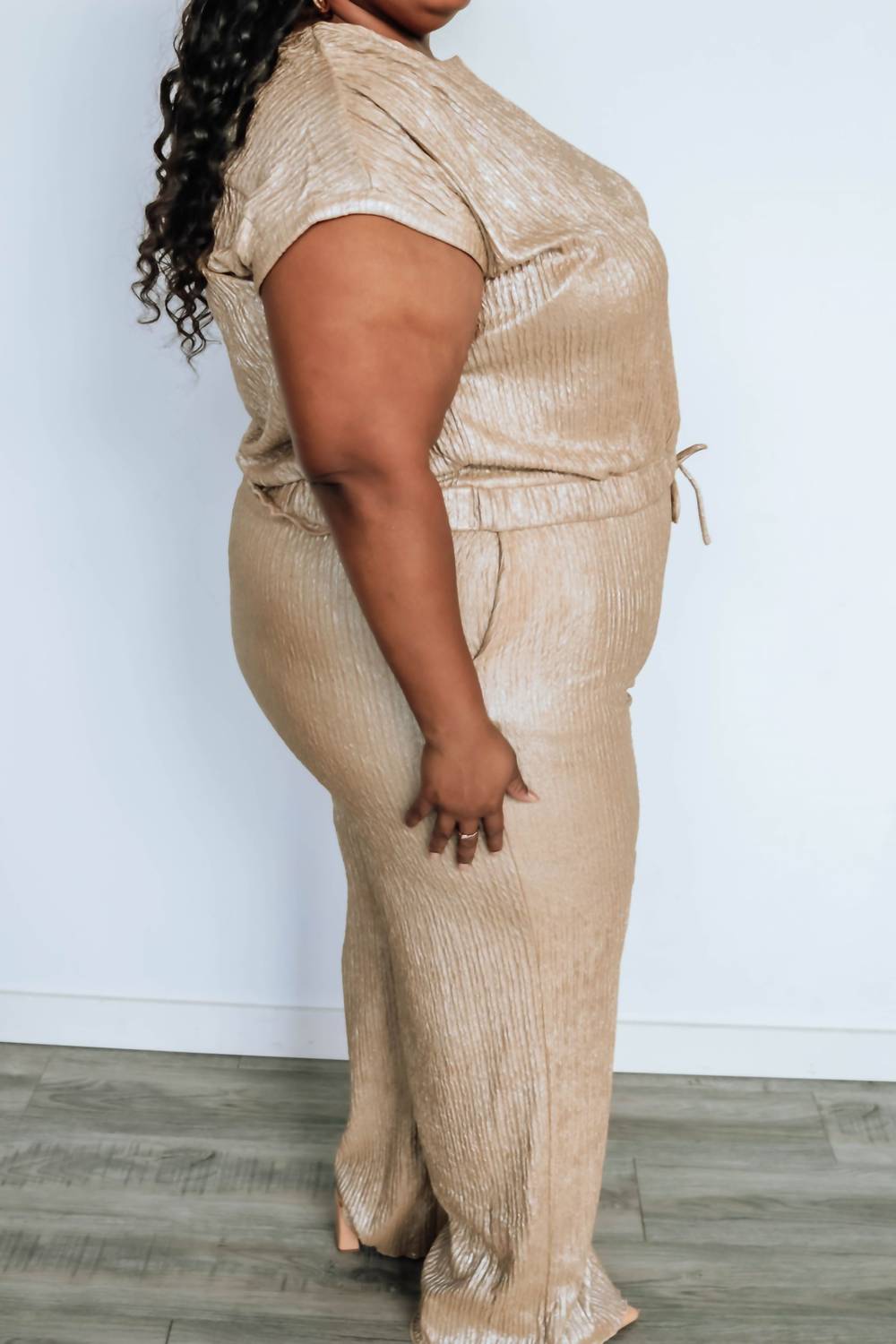 Glam - Watch Me Wide Leg Bottom Pants - Plus