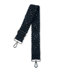 HAUTE SHORE Women's Woven Guitar Strap in black - women's item