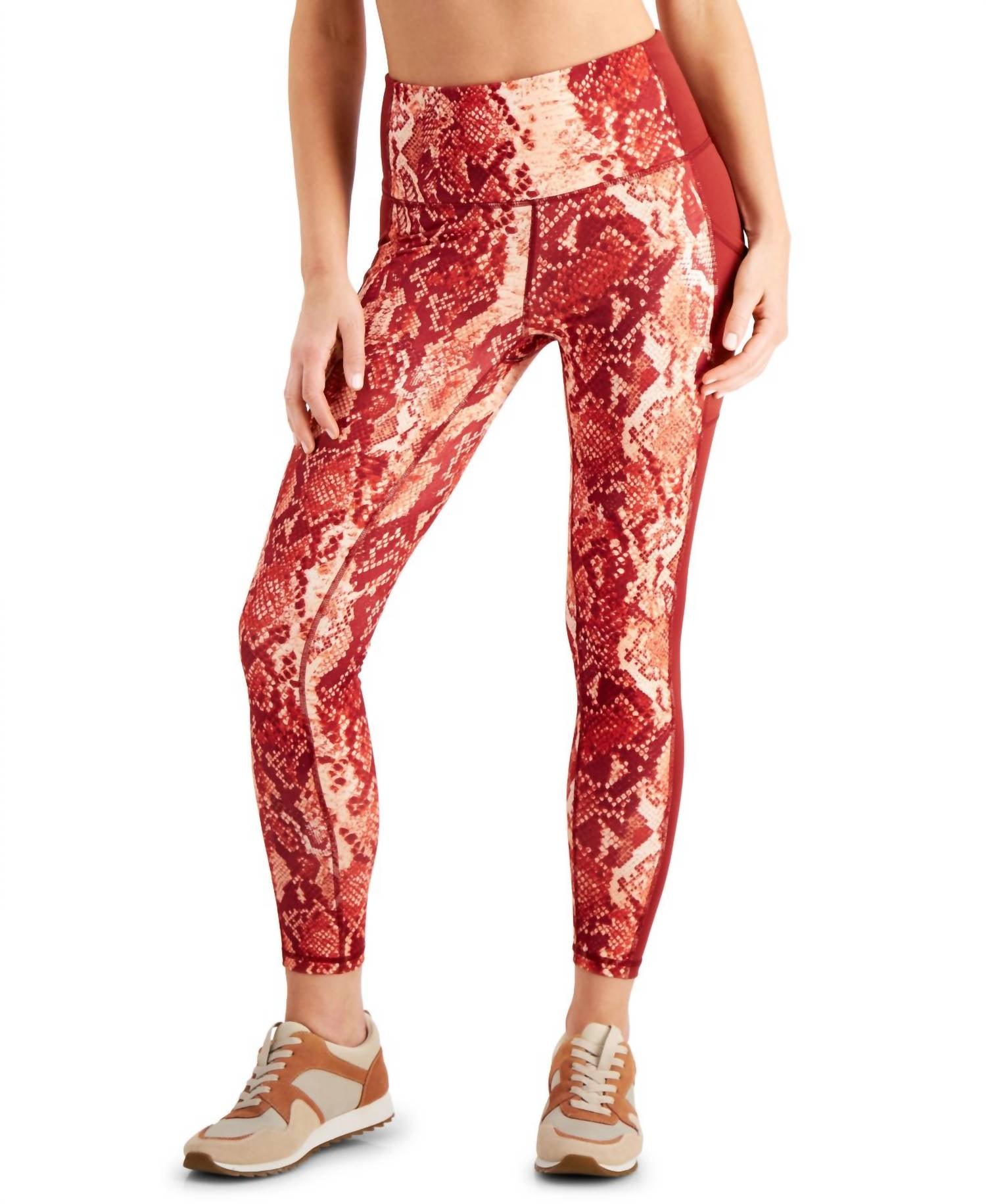 Ideology - Snakeskin-print 7/8 Leggings