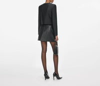 Self-Portrait - Leather Mini Skirt