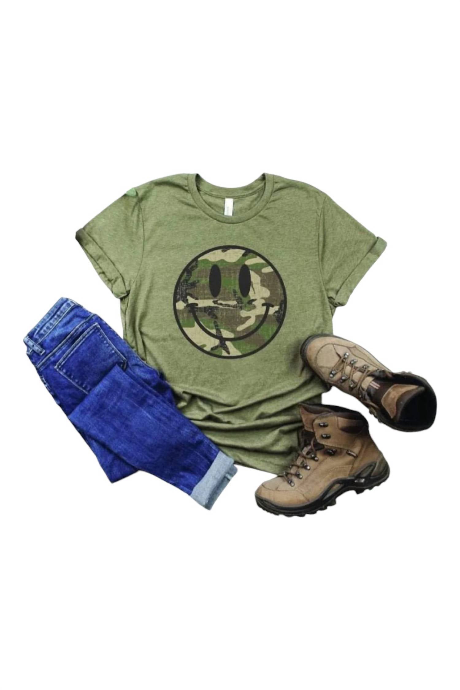 Exclusive Thredz - Camo Smiley Tee