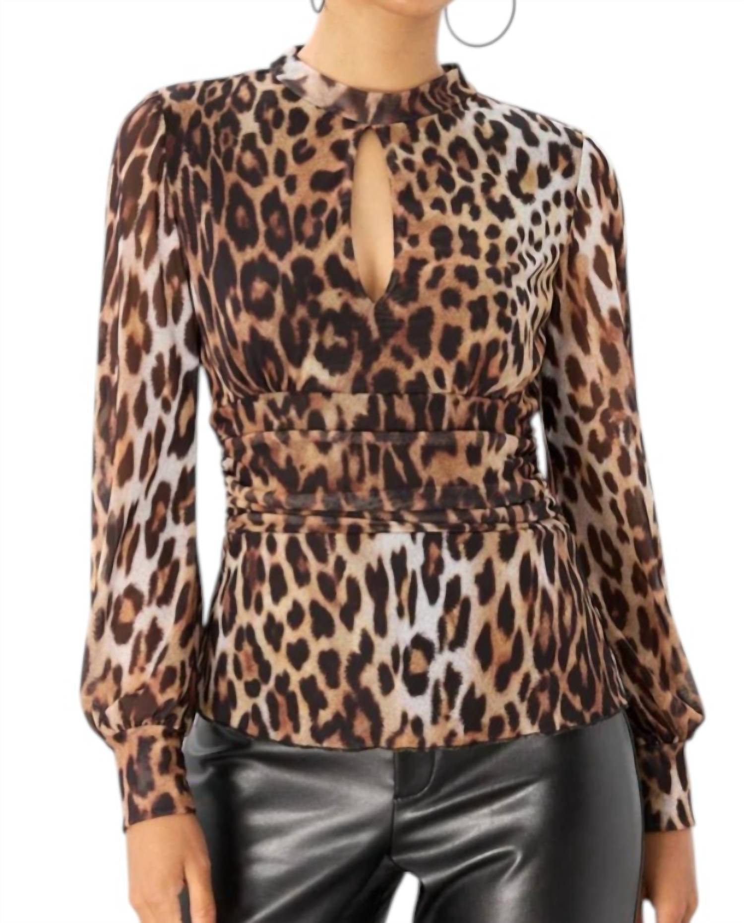 Lola & Sophie - Mesh Keyhole Top