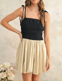 Kld. Signature - Strappy Bubble Hemmed Mini Dress