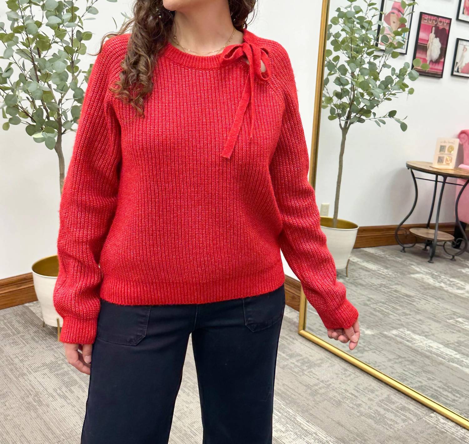 Hem & Thread - Tie Neck Sweater