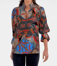 Gretchen Scott - DITTO RUFFLENECK TOP