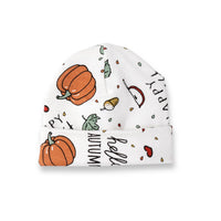 Tesa Babe Newborn Happy Harvest Hat in ivory orange red - kids' hat