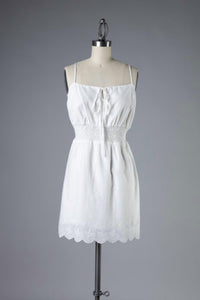 Eyelet Mini Dress