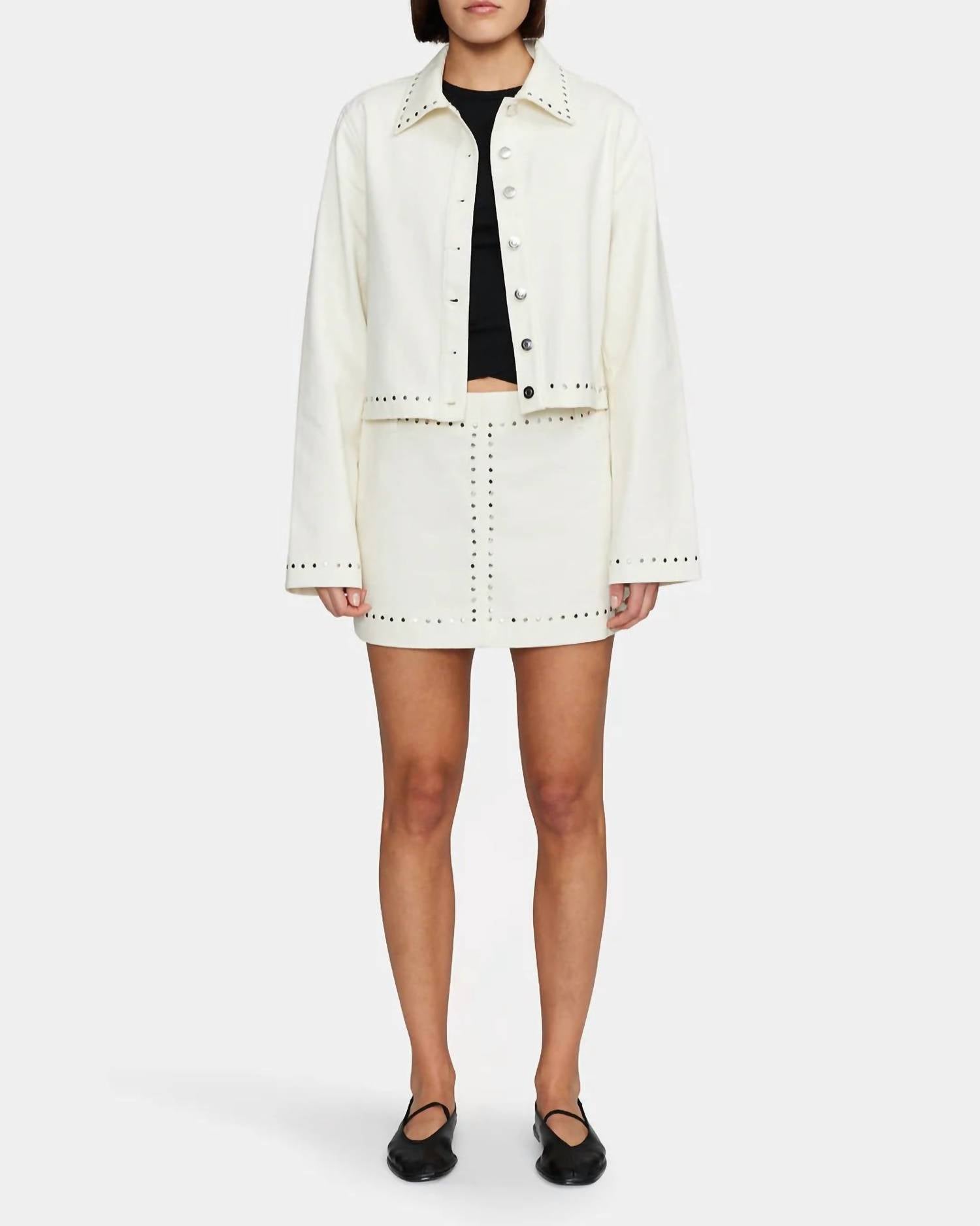 Ownley - Mitchell Studded Mini Skirt