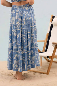 Blu Pepper - Catina Floral Midi Skirt