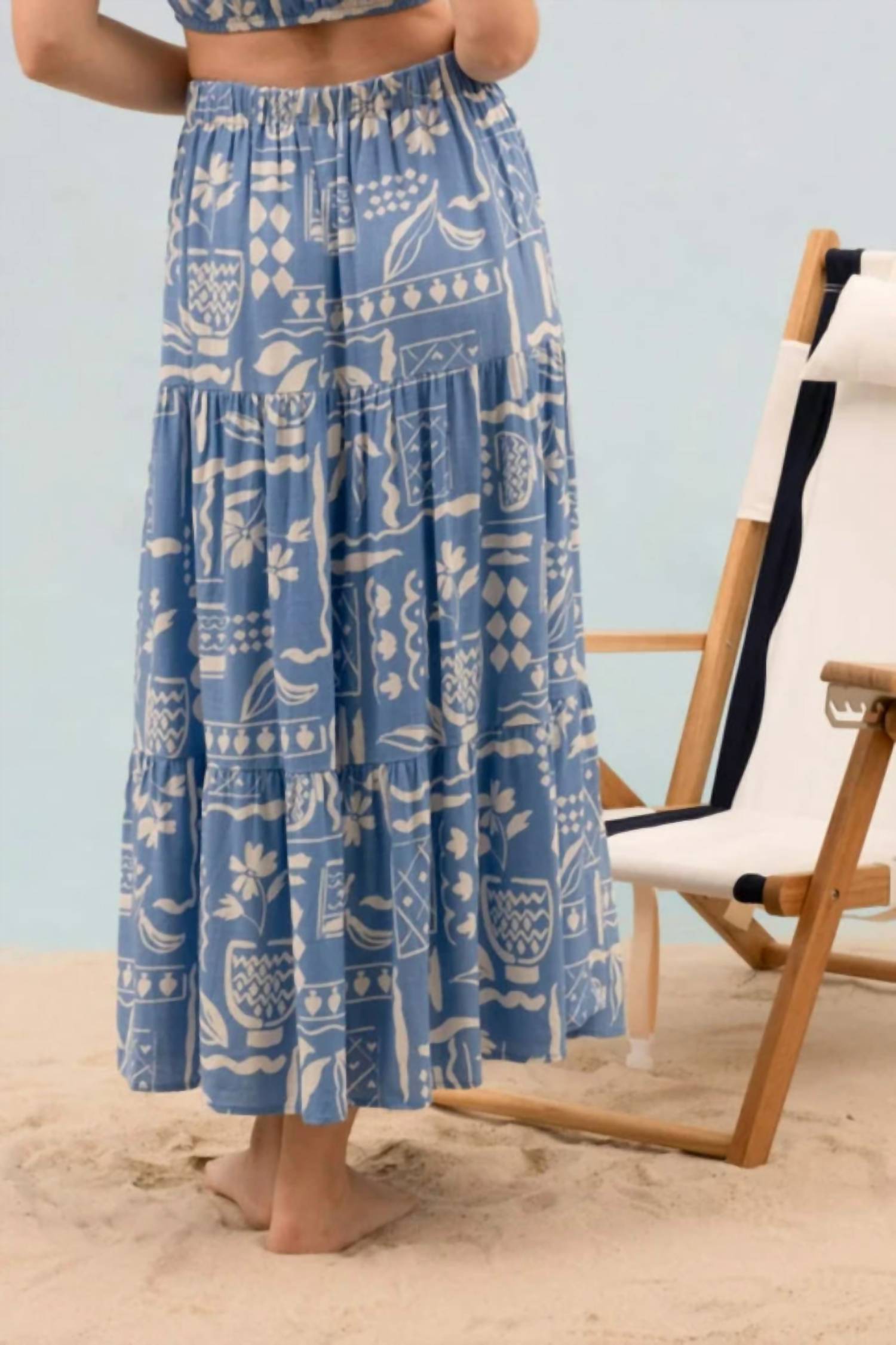 Blu Pepper - Catina Floral Midi Skirt