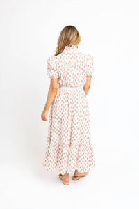 Karlie - Floral Ruffle Smock Maxi Dress